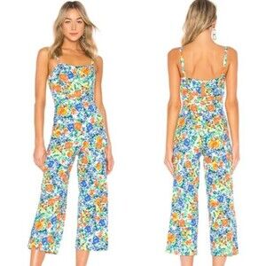 Privacy Please Hydrangea Floral Jumpsuit Small